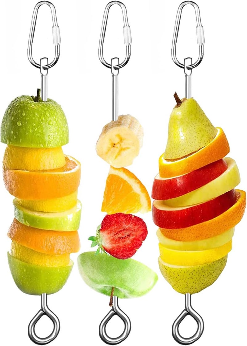 Suplklz Bird Cage Food Holder Parrot Fruit Vegetable Skewer Bird Cage Feeder Foraging Toy for Parakeet Budgie Macaw - Image 1